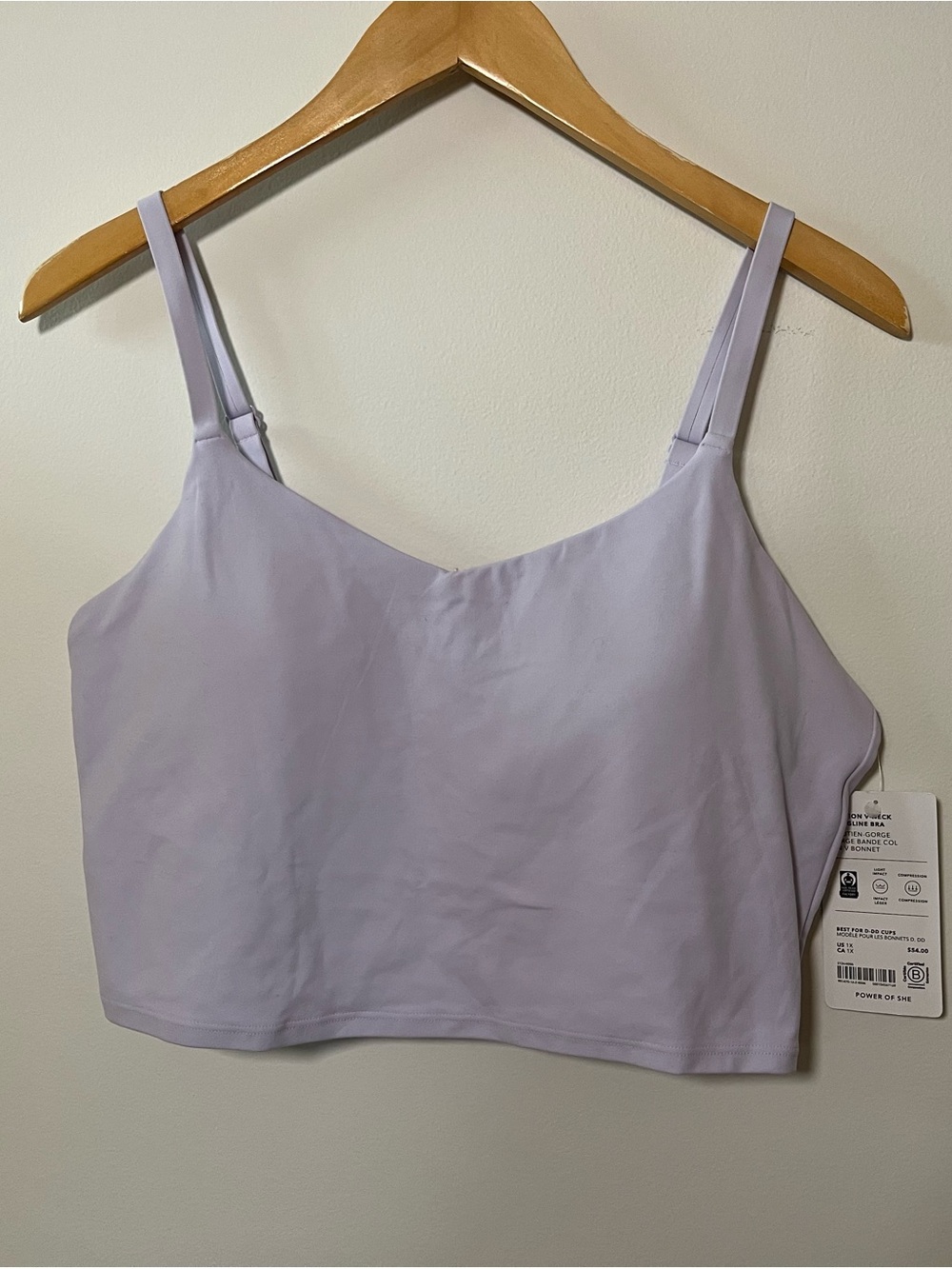 Athleta Lavender Cami Crop Sports Bra